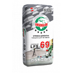 Anserglob LFS-69, стяжка цементна, 10-100мм, 25 кг Anserglob LFS-69, стяжка цементна, 10-100мм, 25 кг