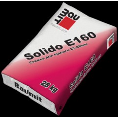 Бауміт Solido E-160, стяжка цементна, 25-80 мм, 25 кг Бауміт Solido E-160, стяжка цементна, 25-80 мм, 25 кг