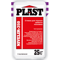 Plast Nivelir-350, стяжка цементна посилена (5-40 мм), 25 кг Plast Nivelir-350, стяжка цементна посилена (5-40 мм), 25 кг