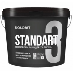 Краска Kolorit Standart 3, База А, 0,9 л Краска Kolorit Standart 3, База А, 0,9 л