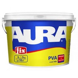 Клей ПВА AURA FIX універсальний, 5 кг Клей ПВА AURA FIX універсальний, 5 кг