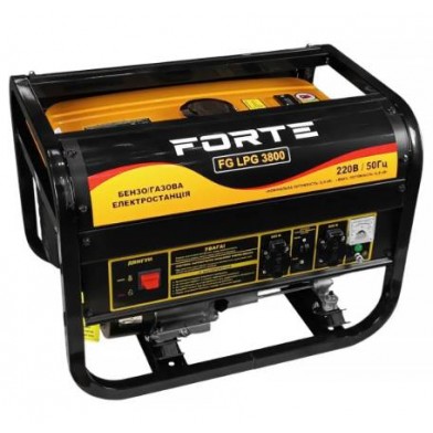 Генератор бензо-газовий 3.8 кВт Forte FG LPG 3800