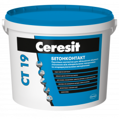 Ceresit CT-19, Грунтовка Бетонконтакт, 7,5 кг/5 л Ceresit CT-19, Грунтовка Бетонконтакт, 7,5 кг/5 л