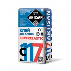 Клей Артисан С-117 SUPERELASTIC, для плитки еластичний, 25 кг Клей Артисан С-117 SUPERELASTIC, для плитки еластичний, 25 кг