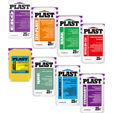 Клей Plast Standart, для керамічної плитки (25 кг) - 