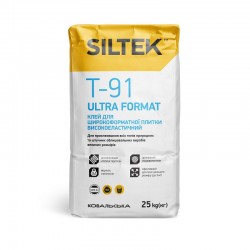 Siltek T-91 Ultra Format - Клей для широкоформатної плитки (25 кг) Siltek T-91 Ultra Format - Клей для широкоформатної плитки (25 кг)