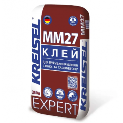 Клей для газо- та піноблоків КREISEL EXPERT MM27, 25 кг Клей для газо- та піноблоків КREISEL EXPERT MM27, 25 кг