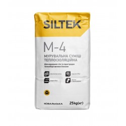 Кладочная смесь Siltek M-4 теплоизоляционная, 25 кг Кладочная смесь Siltek M-4 теплоизоляционная, 25 кг