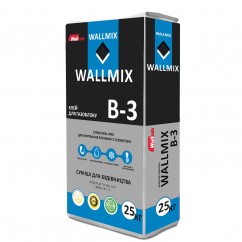Wallmix B-3 - Клей для газоблоку, 25 кг Wallmix B-3 - Клей для газоблоку, 25 кг