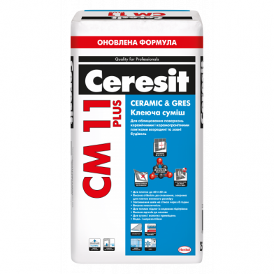 Ceresit (Церезіт) CM-11 ПЛЮС, Клей для плитки, 25 кг