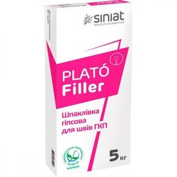 Гіпсова шпаклівка PLATO Філлер, 5 кг Гіпсова шпаклівка PLATO Філлер, 5 кг