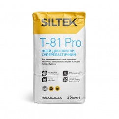 Клей Сілтек Т-81 Pro еластичний, 25 кг Клей Сілтек Т-81 Pro еластичний, 25 кг
