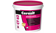 Ceresit CT-63, Штукатурка акриловая Короед, зерно 3 мм, 25 кг Ceresit CT-63, Штукатурка акриловая Короед, зерно 3 мм, 25 кг