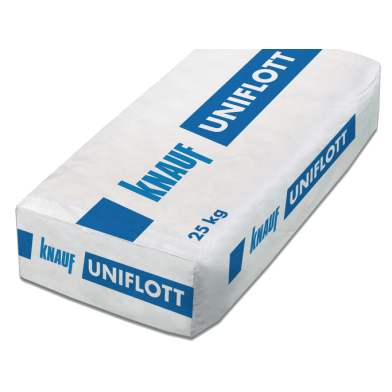 Knauf Uniflot, гипсовая шпаклевка для ГКЛ, 25 кг