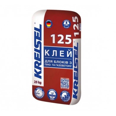 Суміш для кладки блоків Kreisel 125 PorenbetonKleber (25 кг)