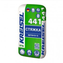 Крайзель 441, Стяжка цементна, 25-60мм, 25 кг Крайзель 441, Стяжка цементна, 25-60мм, 25 кг