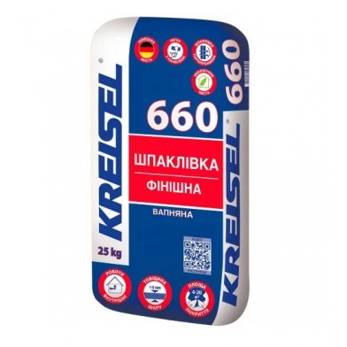 Фінішна вапняна шпаклівка Kreisel 660 Kalkspachtelmasse (25 кг)