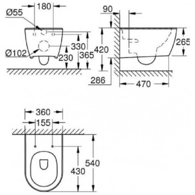 Унітаз Grohe Essence 3957100H Rimless - 