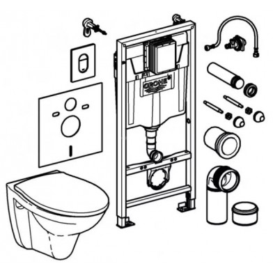 Комплект 5-в-1 Grohe 39418000 Solido - 