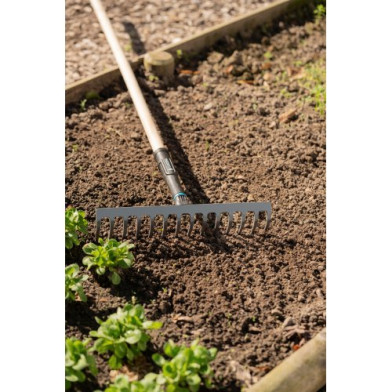 Грабли Gardena PureLine стальные, 36 см, с ручкой - 