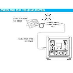 Кабель GENERGY ZERO XT60–MC4, 50 см