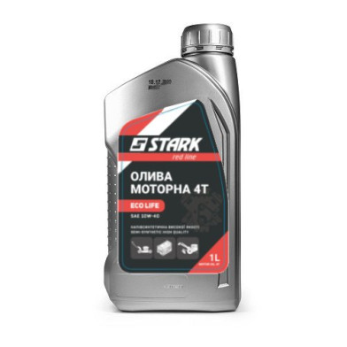 Масло моторное STARK 4T ECO LIFE SAE 10W-40, полусинтетическое, 1 л - 