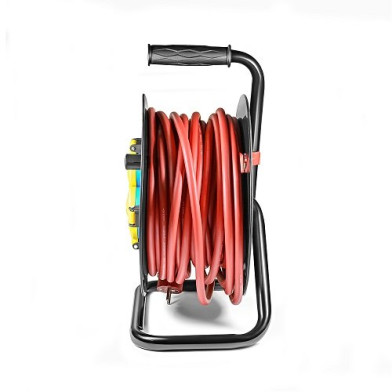 Подовжувач на котушці STARK CRR-2525-P, 25 м, 4 розетки, гумовий кабель 3×2,5 мм² - 