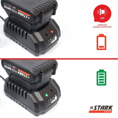 Секатор акумуляторний STARK BPS-2130, 21 В, до 30 мм, кейс - 