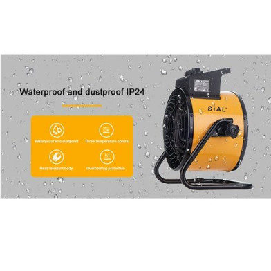 Теплова гармата SIAL D3, 3 кВт, 230 В, жовта - 