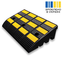 Пандус гумовий ПР-4-15, 360×600×150 мм