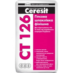 Шпаклівка гіпсова фінішна Ceresit СТ-126, 25 кг Шпаклівка гіпсова фінішна Ceresit СТ-126, 25 кг