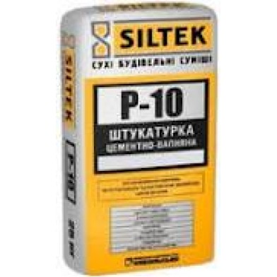 Siltek Р-10, Штукатурка стартовая цементно-известковая от 5 до 30мм, 25 кг