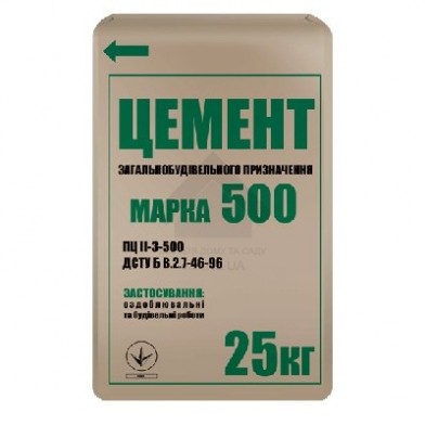 Цемент M-500, уп.25 кг