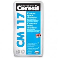 Клей Ceresit CM-117 для минеральной плитки, 25 кг