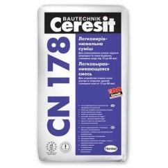 Наливна підлога Ceresit CN-178, 15-80 мм, 25 кг Наливна підлога Ceresit CN-178, 15-80 мм, 25 кг