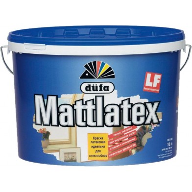 Фарба Дюфа Mattlatex D100 матова біла, 3,5кг - 