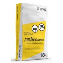 Гіпсова фінішна шпаклівка NIDA Gladka, 18 кг Гіпсова фінішна шпаклівка NIDA Gladka, 18 кг