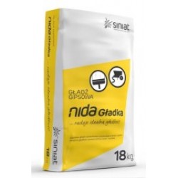 Гіпсова фінішна шпаклівка NIDA Gladka, 18 кг Гіпсова фінішна шпаклівка NIDA Gladka, 18 кг
