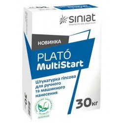 Plato MultiStart, штукатурка гіпсова універсальна, 30 кг Plato MultiStart, штукатурка гіпсова універсальна, 30 кг