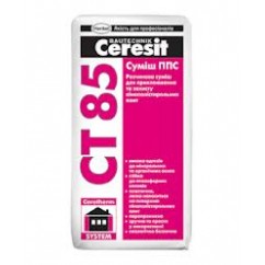 Клей Ceresit CT-85 для пінопласту, армуючий, 25 кг Клей Ceresit CT-85 для пінопласту, армуючий, 25 кг