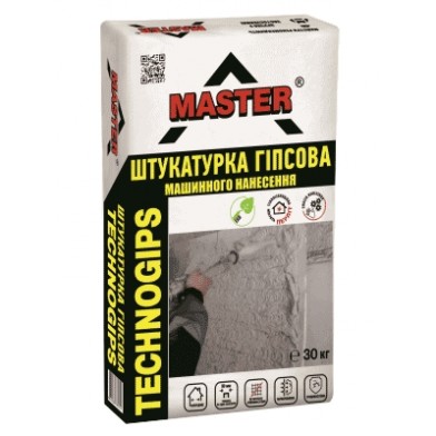 Штукатурка Мастер Техногипс, машинная, гипсовая, 30 кг